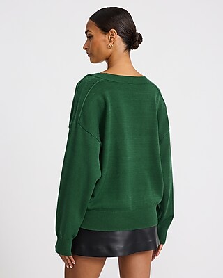 Oversized V-Neck Sweater Cozy Soft