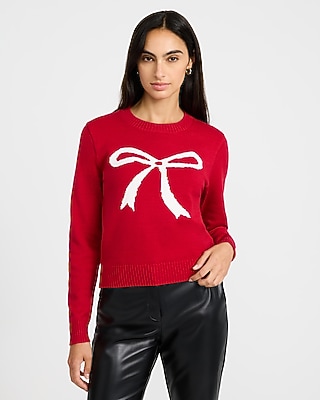 Bow Crew Neck Sweater - thumbnail 4