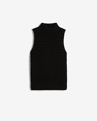 Negin Mirsalehi Chunky Knit Sleeveless Mock Neck Sweater | Express