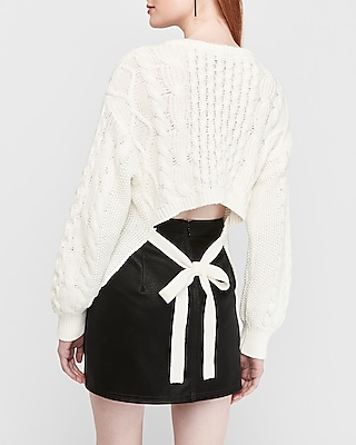 tie back sweater