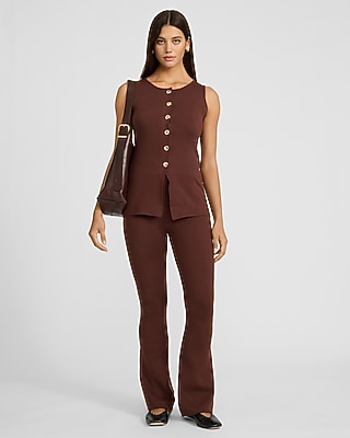 Novelty Button Knit Cutaway Vest - image 3