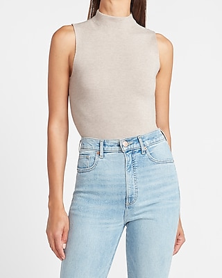 mock turtleneck tank