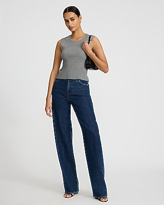 Crew Neck Sleeveless Open Back Sweater - image 3