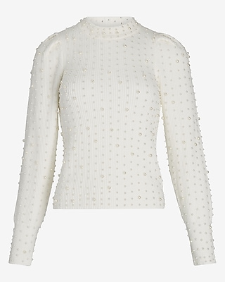 pearl embellished sweatshirt