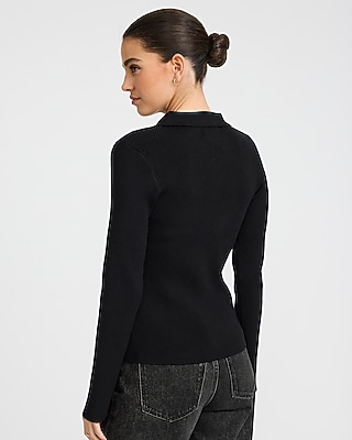 Fitted Novelty Button Sweater Polo - image 3