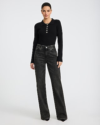 Fitted Novelty Button Sweater Polo - image 4