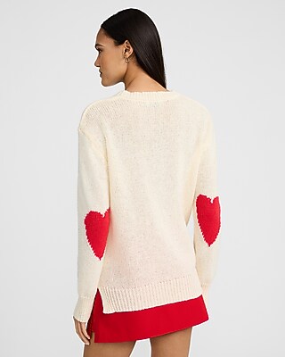 Broken Heart Graphic Crew Neck Sweater - image 3