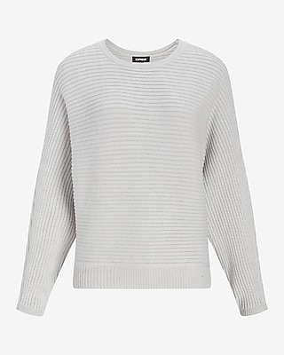 Ribbed Dolman Sleeve Sweater