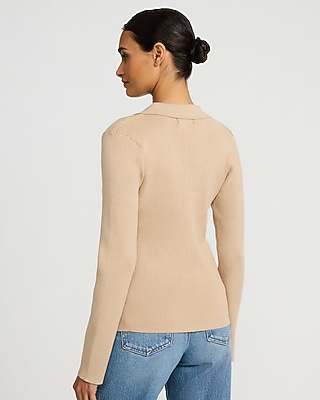 Fitted Novelty Button Sweater Polo - image 3