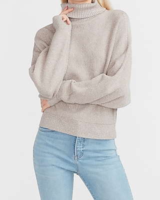 dolman sleeve turtleneck sweater