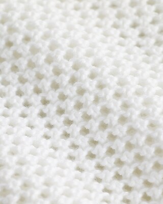High Neck Open Stitch Sweater Tank