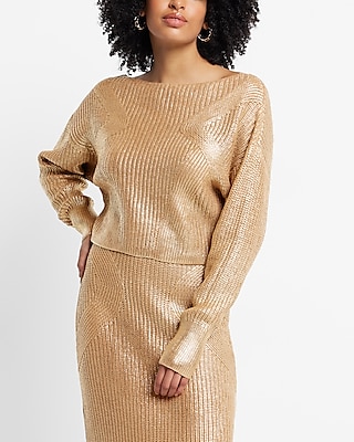 golden sweater dress