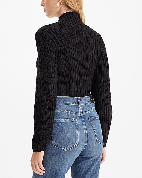 Ribbed Scoop Neck Long Sleeve Sweater