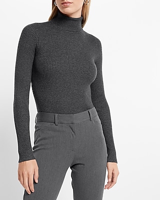 Fitted Ribbed Turtleneck Sweater