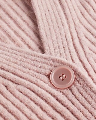 V-Neck Balloon Sleeve Criss Cross Cutout Cardigan