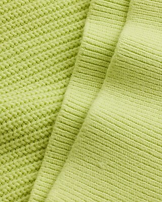 Asymmetrical V-Neck Long Sleeve Banded Bottom Sweater