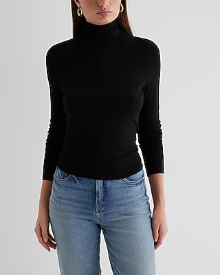 Silky Soft Fitted Turtleneck Sweater | Express