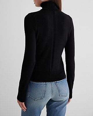 Silky Soft Fitted Turtleneck Sweater - image 2