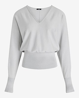 V-Neck Banded Bottom SoHo Sweater