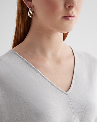 V-Neck Banded Bottom SoHo Sweater