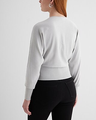 V-Neck Banded Bottom SoHo Sweater
