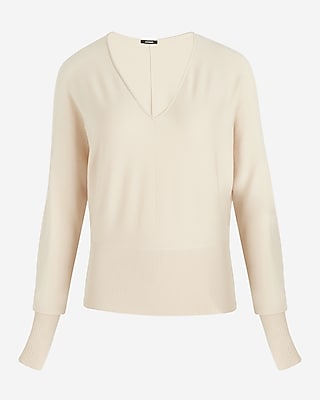 V-Neck Banded Bottom SoHo Sweater