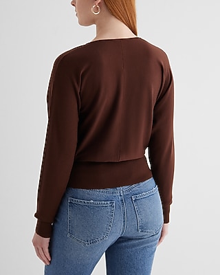 V-Neck Banded Bottom SoHo Sweater