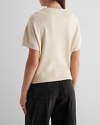 Crew Neck Short Sleeve Sweater | Express