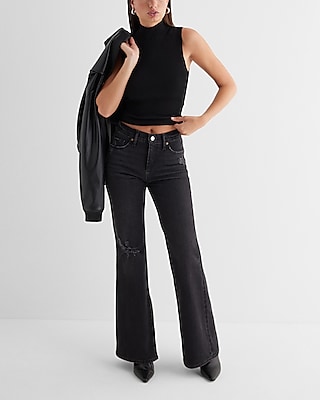 Silky Soft Fitted Ribbed Mock Neck Sweater Tank