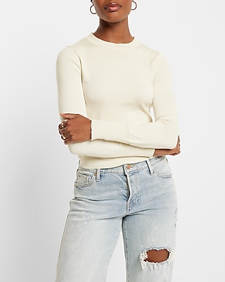 Silky Soft Fitted Crew Neck Sweater
