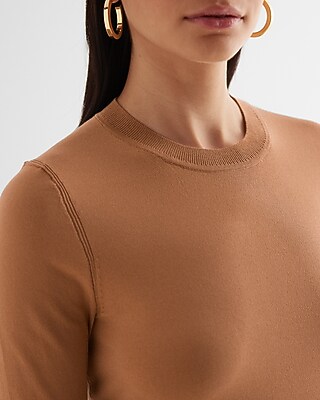 Silky Soft Fitted Crew Neck Sweater