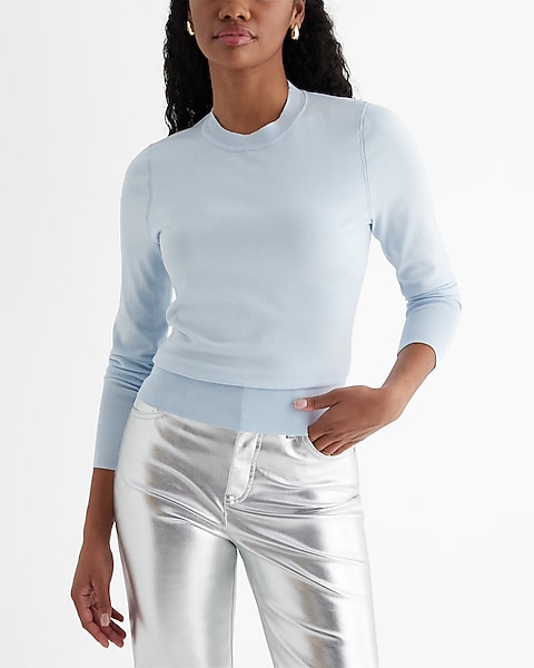 Silky Soft Fitted Crew Neck Sweater