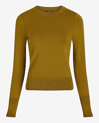 Silky Soft Fitted Crew Neck Sweater