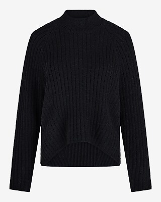 Ribbed Mock Neck Long Sleeve Sweater - image 5