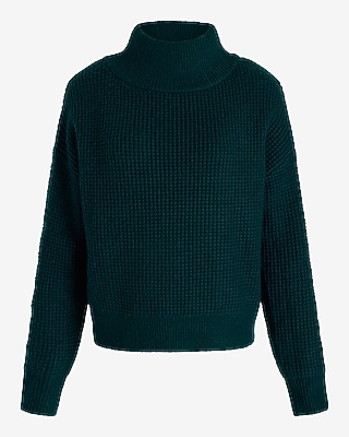 Reversible Mock Neck Crossover Sweater