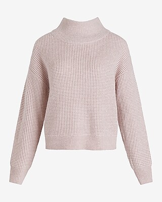 Reversible Mock Neck Crossover Sweater | Express