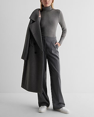 Silky Soft Fitted Shine Turtleneck Long Sleeve Sweater