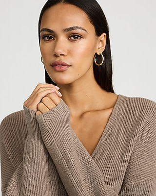 Ultrasoft Ribbed Relaxed V-Neck Sweater