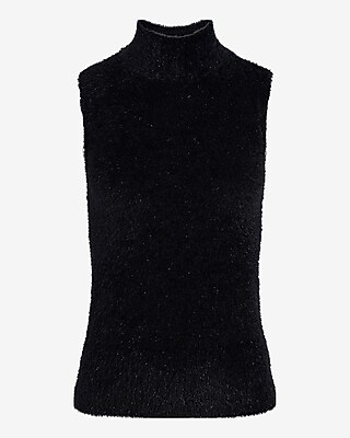 TINSEL SLEEVELESS MOCK NECK 9613541:PECAN:XL