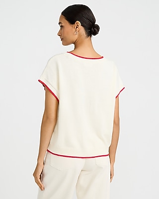 Lobster Crew Neck Short Sleeve Sweater