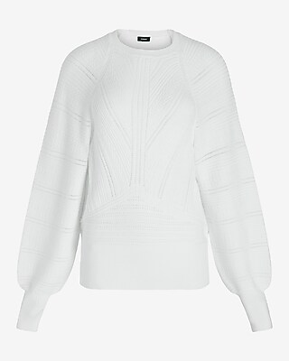 Open Stitch Crew Neck Sweater - image 5