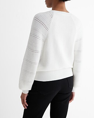 Open Stitch Crew Neck Sweater - image 3