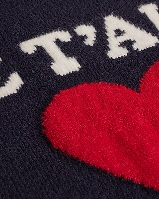 JE TAIME HEART PULLOVER 9613590:NAVY:XS