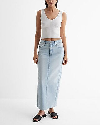 Ribbed V-Neck Sweater Tank - image 3