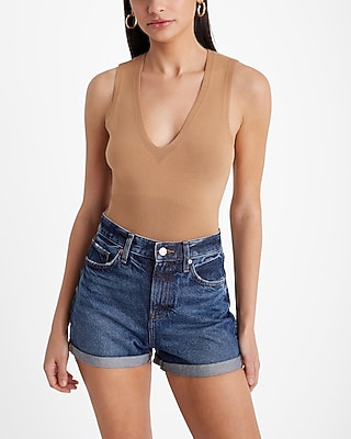 Silky Soft Fitted V-Neck Sweater Tank - image 5