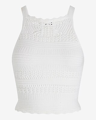 Crochet High Neck Tank