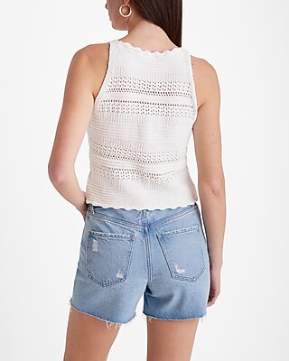 Crochet High Neck Tank