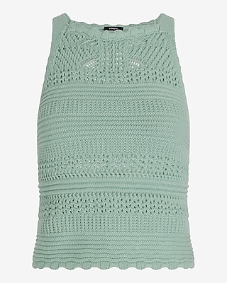 Crochet High Neck Tank