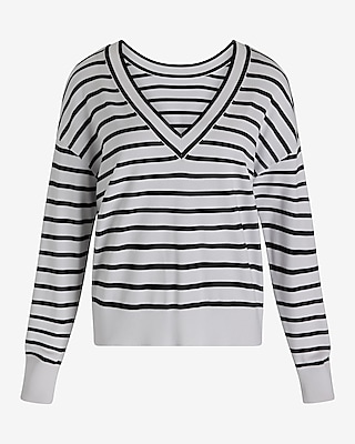 Reversible Striped Silky Soft Sweater