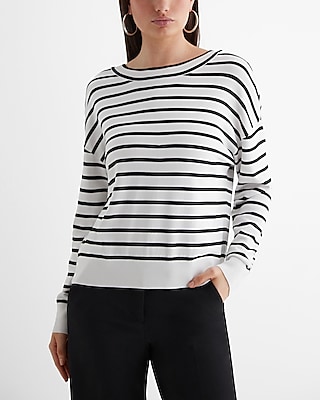 Reversible Striped Silky Soft Sweater